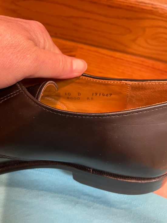 Vintage Cole Haan Made in USA Cap Toe Leather Derby Shoes Black 10 D main image 5